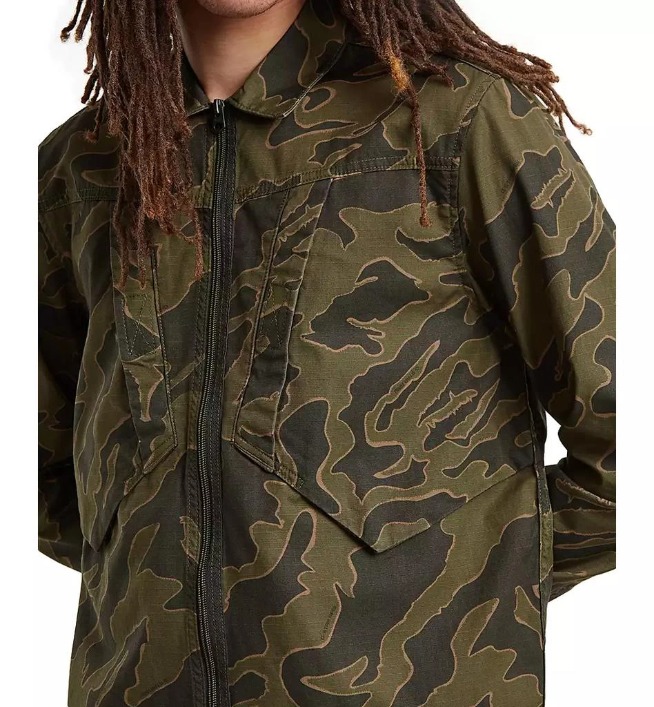 G-Star Men's Straight-Fit Camouflage Shirt Jacket 4