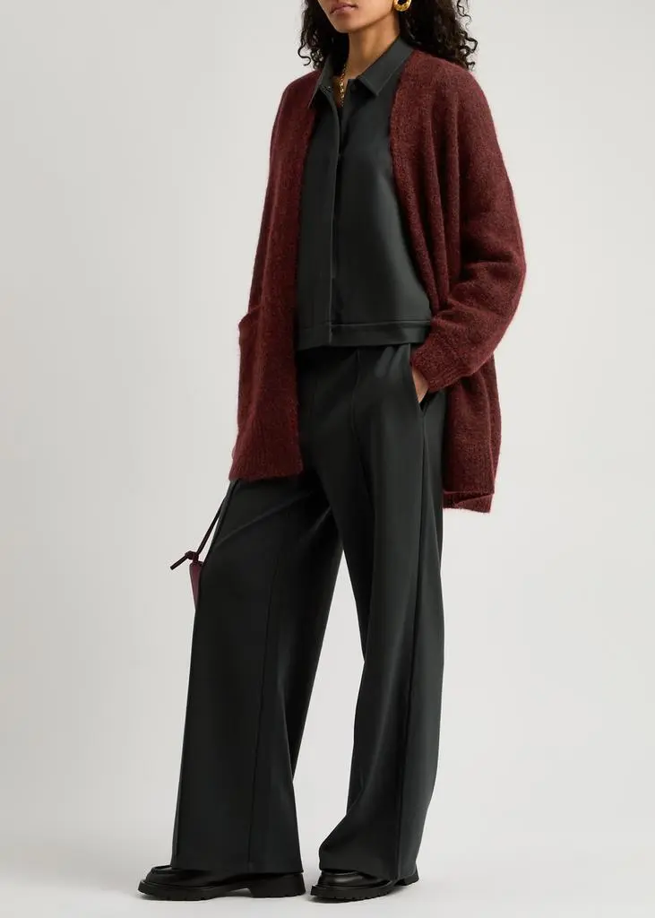 Eileen Fisher Mohair-blend cardigan 4