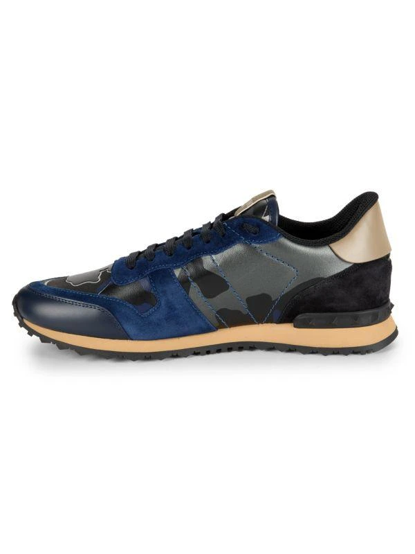 Valentino Camo Leather Running Sneakers 4