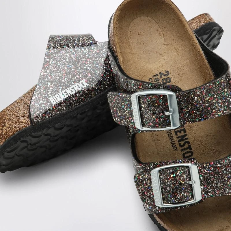 Birkenstock Slide Arizona Birko-Flor Cosmic Sparkle black 5