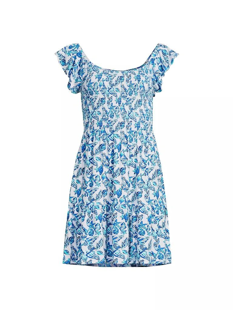 knee length dresses for ladies Lilly Pulitzer Girls Mini Jilly Midi Dress – White Chocolate Couture main image 1