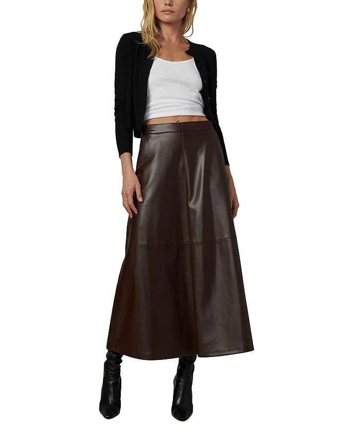 Joe's Jeans The Tavi Faux Leather Maxi Skirt 2