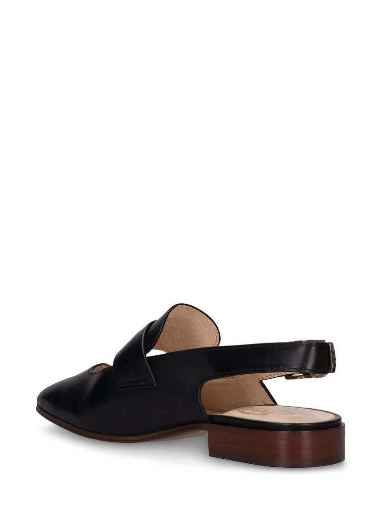 Tod's 10mm Penny Leather Slingback Shoes 3