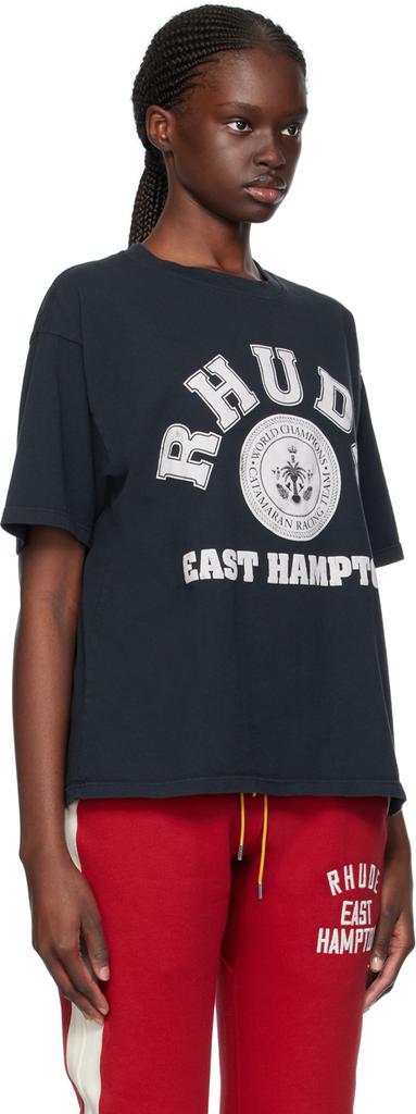 Rhude Black Hampton Catamaran T-Shirt