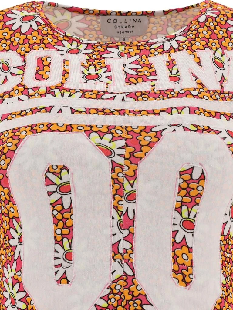 Collina Strada Collina Strada Floral Printed Crewneck Cropped T-Shirt 3