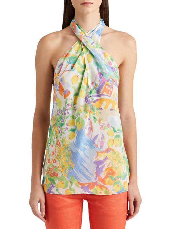 Ralph Lauren Darby Linen Voile Halter Top 1