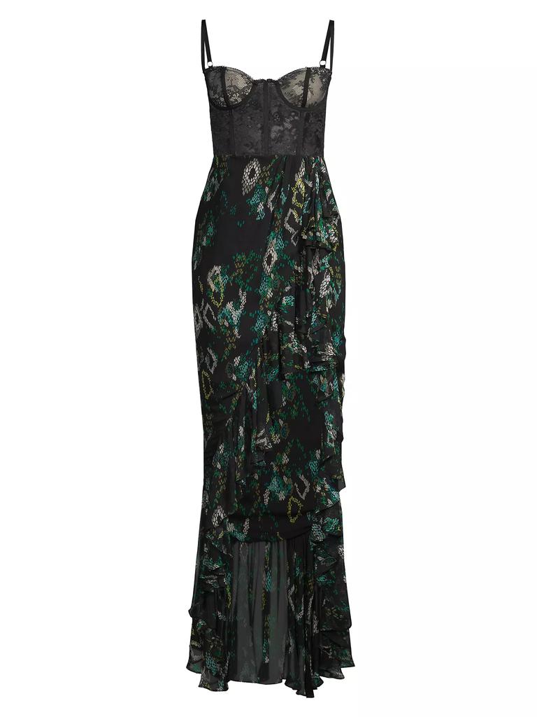 Katie May Senorita Ruffle Trim Gown