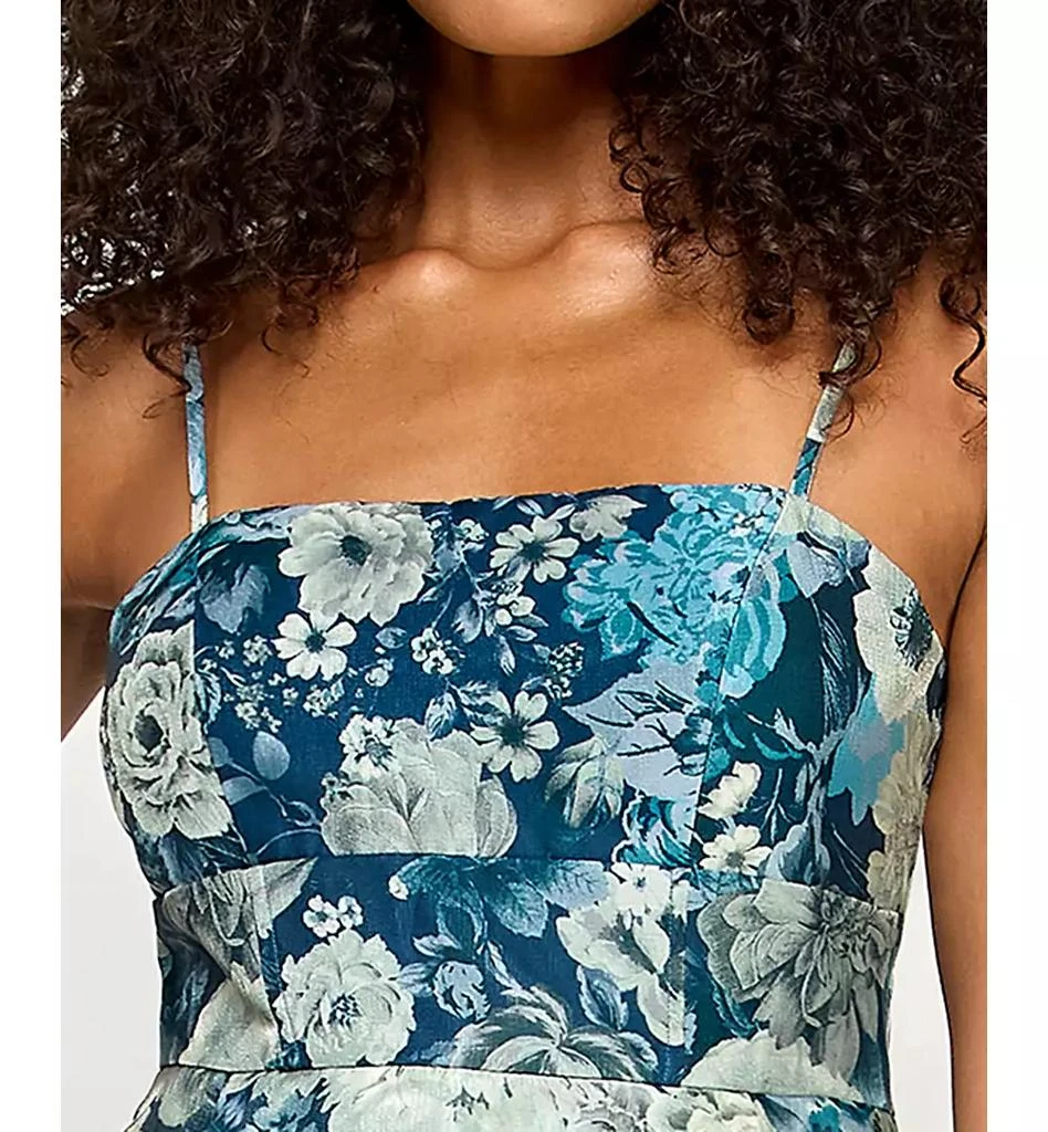 KATIA RAE Juniors' Satin Shimmer Fit & Flare Dress 4