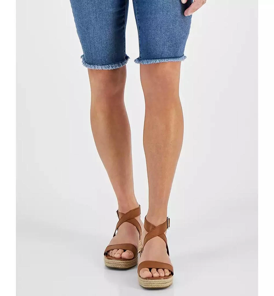 Style & Co Petite Raw-Edge Denim Bermuda Shorts, Created for Macy's 4
