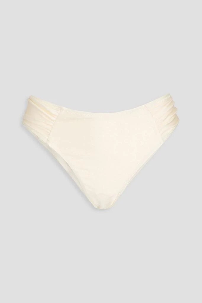 Solid & Striped The Maisie ruched mid-rise bikini briefs 1