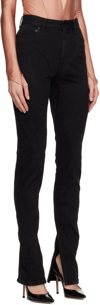 Mugler Black Spiral Jeans 2