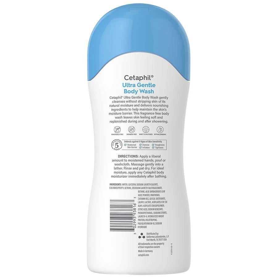 Cetaphil Ultra Gentle Body Wash, Fragrance Free 2