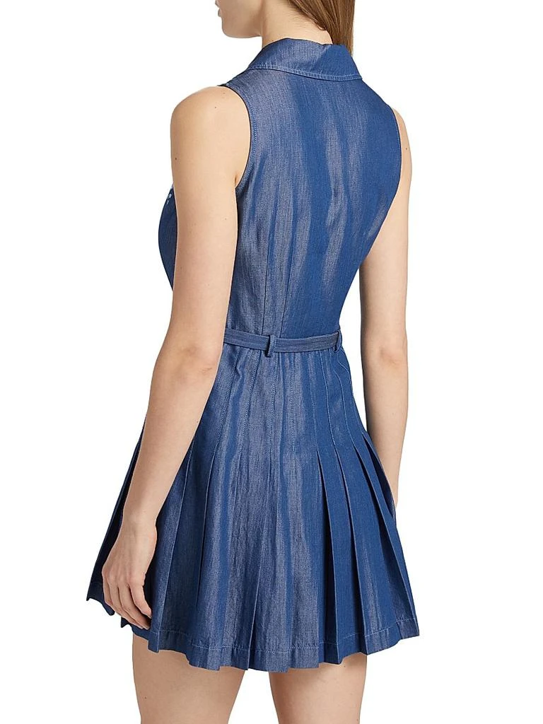Saloni Livi Embroidery Denim Mini Shirtdress 5