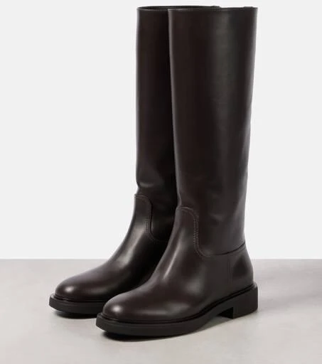 Gianvito Rossi Ascott leather knee-high boots 4