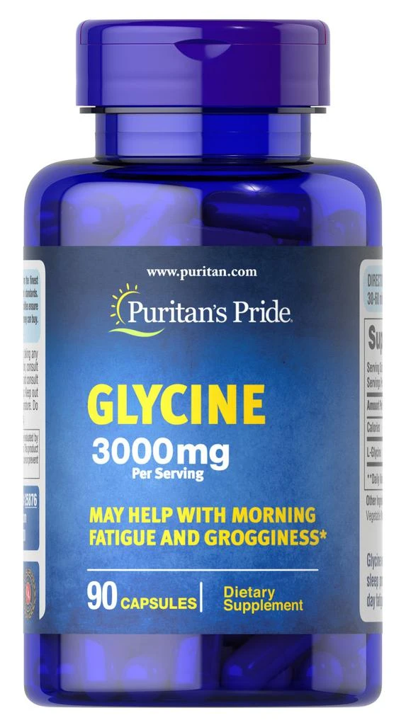 Puritan's Pride Glycine 3,000 mg per serving 90 Capsules 1