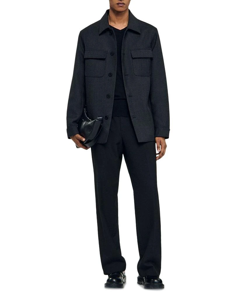 Sandro Heathered Overshirt 2