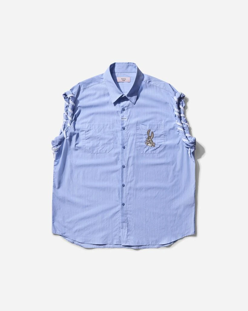 Martine Rose Men's Laced Sleeve Overshirt Blue 1