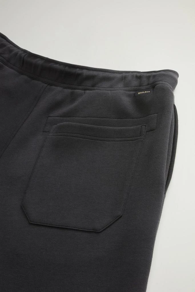 Woolrich Cotton Blend Fleece Pants with Logo - Men - Black 7