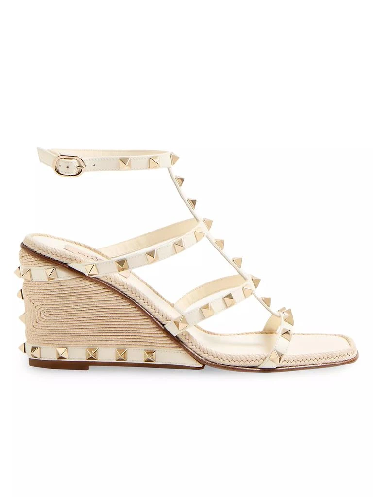 Valentino Rockstud Wedge Sandals 80MM 1