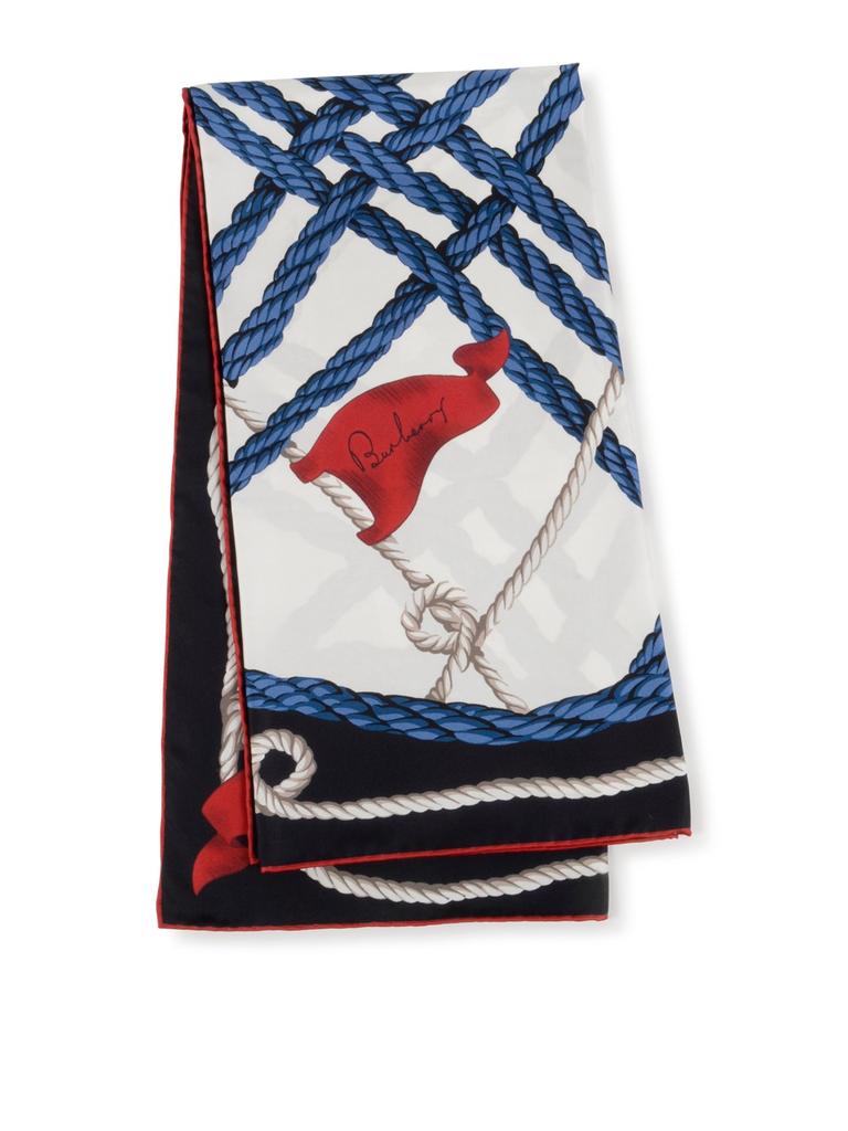 Burberry Burberry Check Printed Fringed Edge Scarf