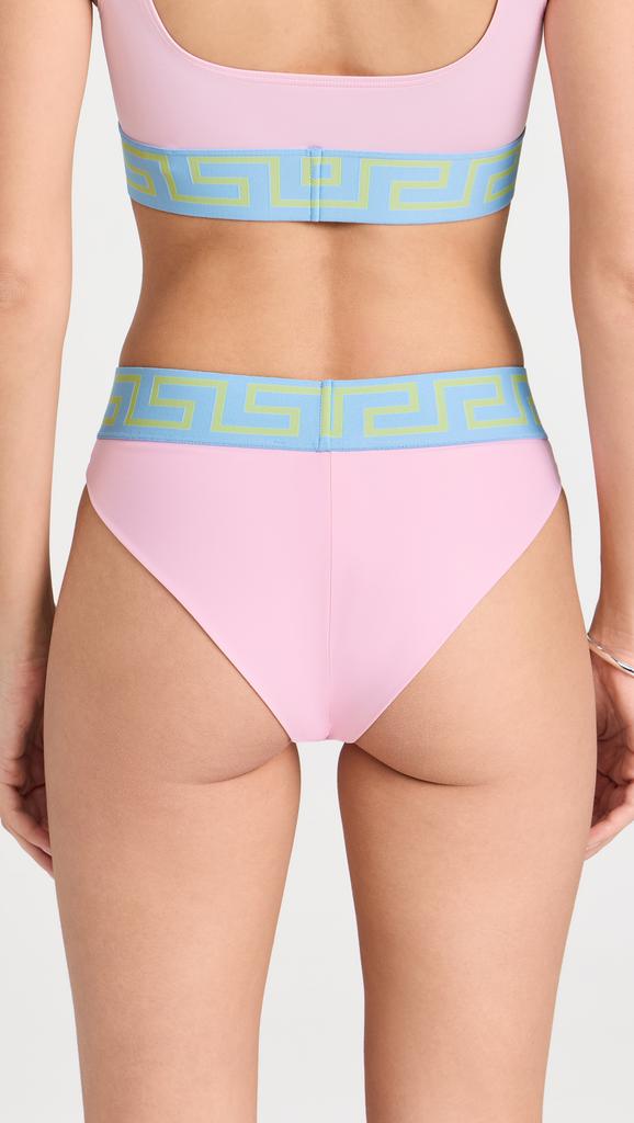 Versace Swim Slip Lycra Vita Recycled Bikini Bottoms