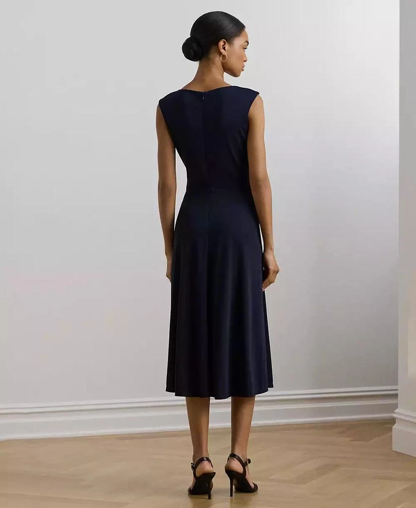 Ralph Lauren Women's Twist-Front Cap-Sleeve Stretch Jersey Dress 2