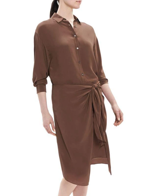 Theory Sarong Midi Shirt Dress 3