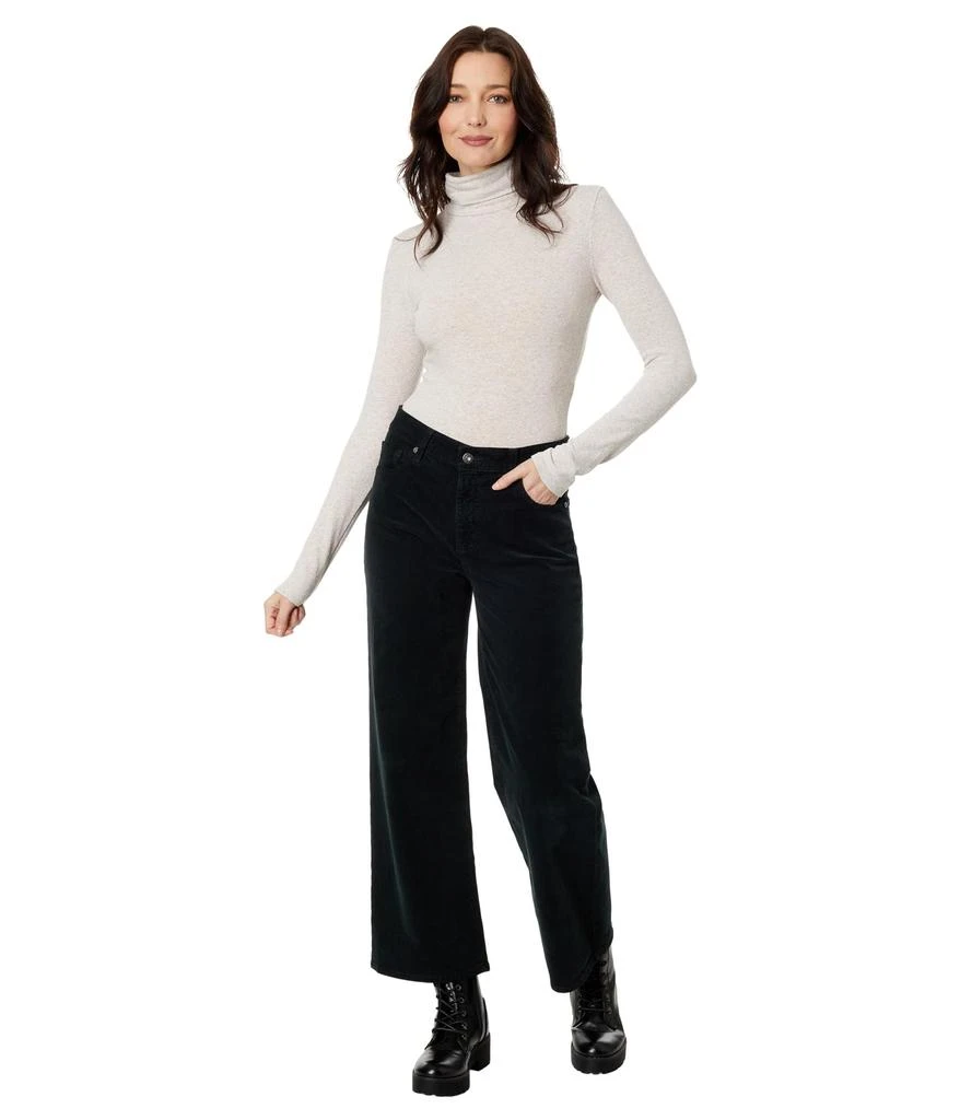 AG Jeans Saige High-Rise Wide Leg Crop in Sulfur Smooth Slate 4