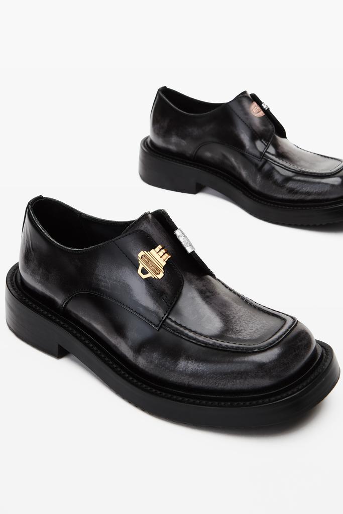 Alexander Wang Black & Grey Leather Dixon Derby