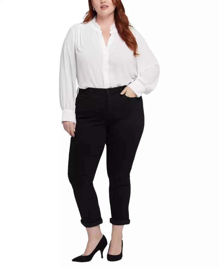 NYDJ Plus Size Sheri Slim Ankle Pull On Jeans 4