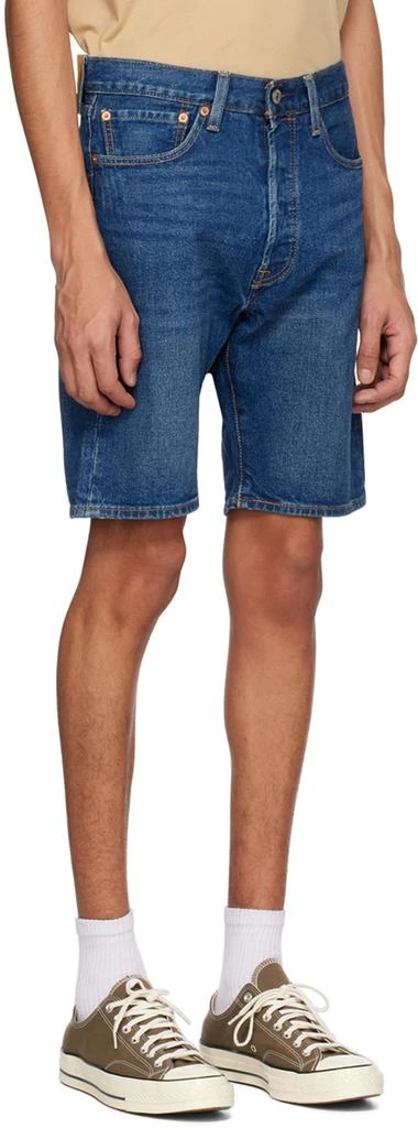 Levi's Blue 501 Hemmed Shorts 2