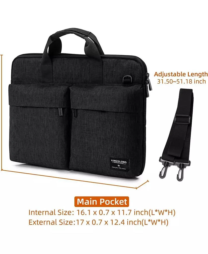 Acer 15.6 inch Laptop Shoulder Bag,Slim Shockproof Computer Sleeve Notebook Ultrabooks Carrying Case Handbag Cover Fit for Acer Asus Dell Lenovo HP Toshiba, Black 9