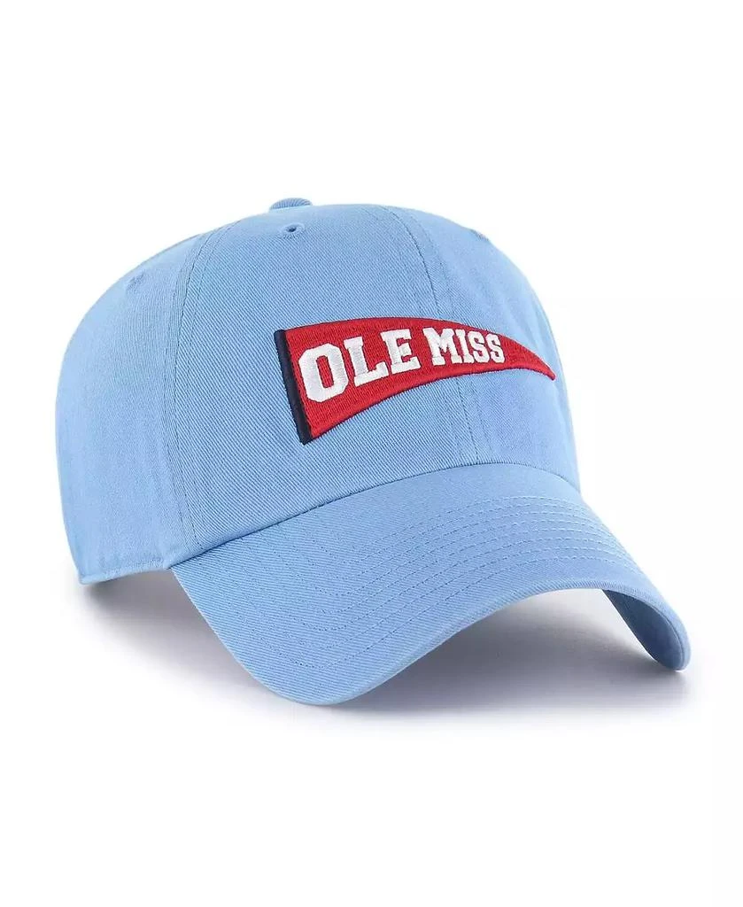 47 Brand Men's Powder Blue Ole Miss Rebels Vault Clean Up Adjustable Hat 2