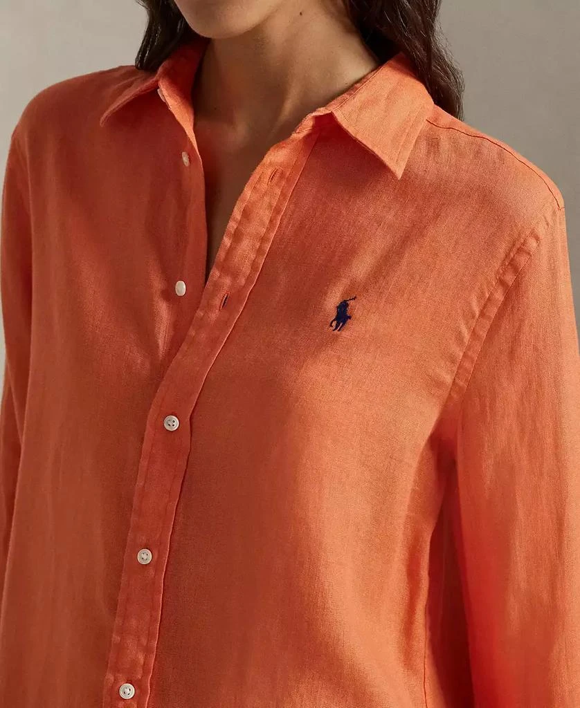 Ralph Lauren Women's Classic-Fit 100% Linen Shirt 5
