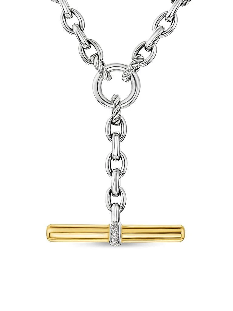 David Yurman DY Mercer Petite Toggle Chain Necklace in Sterling Silver