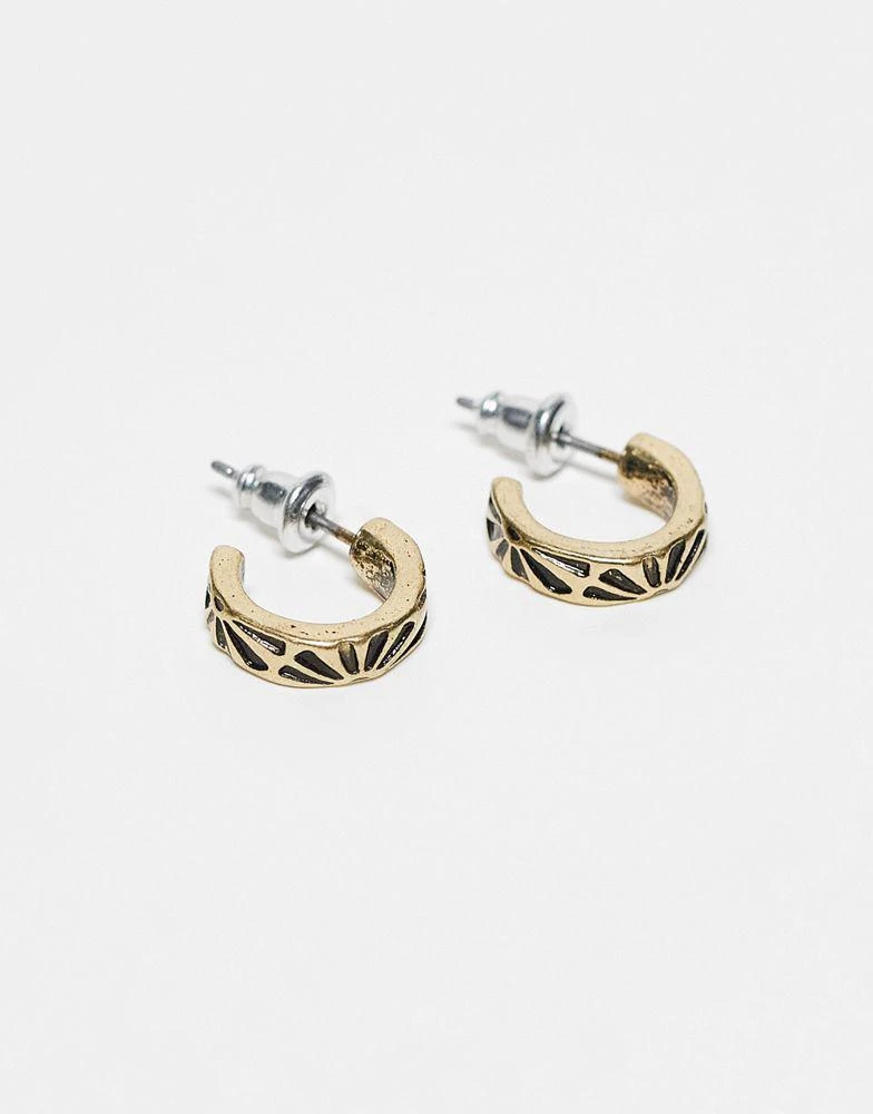 Classics 77 Classics 77 dusk til dawn hoop earrings in gold 2