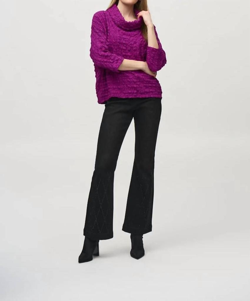 JOSEPH RIBKOFF Joseph Ribkoff - Woven Jacquard Boxy Top
