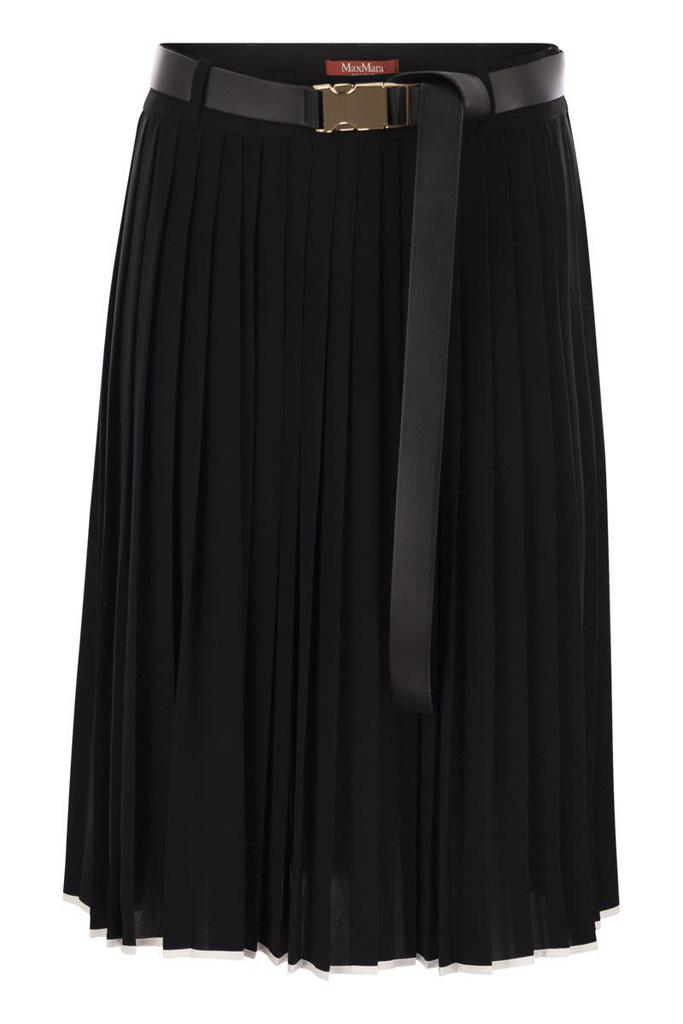ワンピース MAX MARA STUDIO Women Mid Skirts ETRURIA2516221051600 001 bl Max Mara Max Mara Studio Savana Belted Pleated Skirt