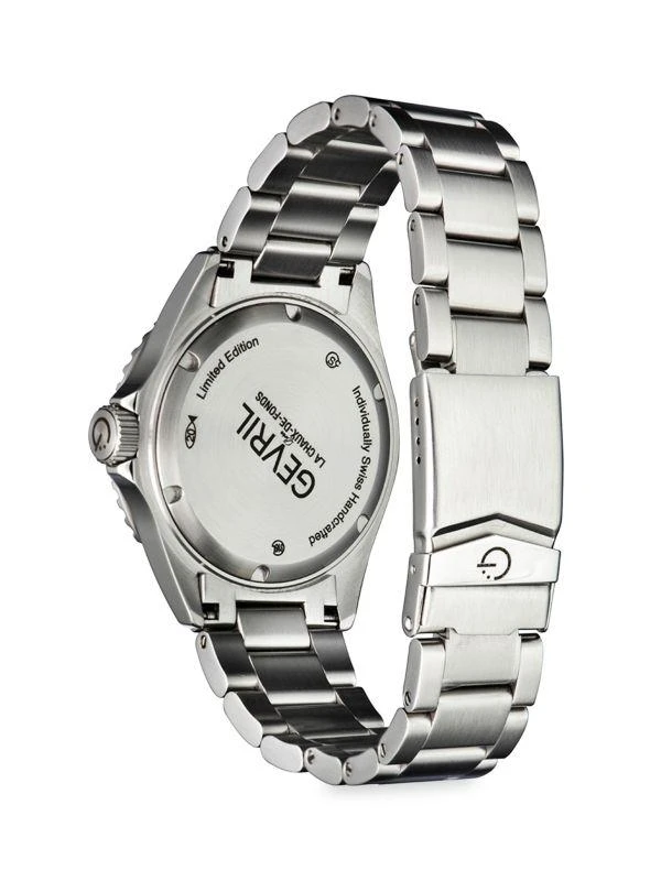 Gevril Wall Street 43MM Stainless Steel Swiss Automatic Bracelet Watch 3