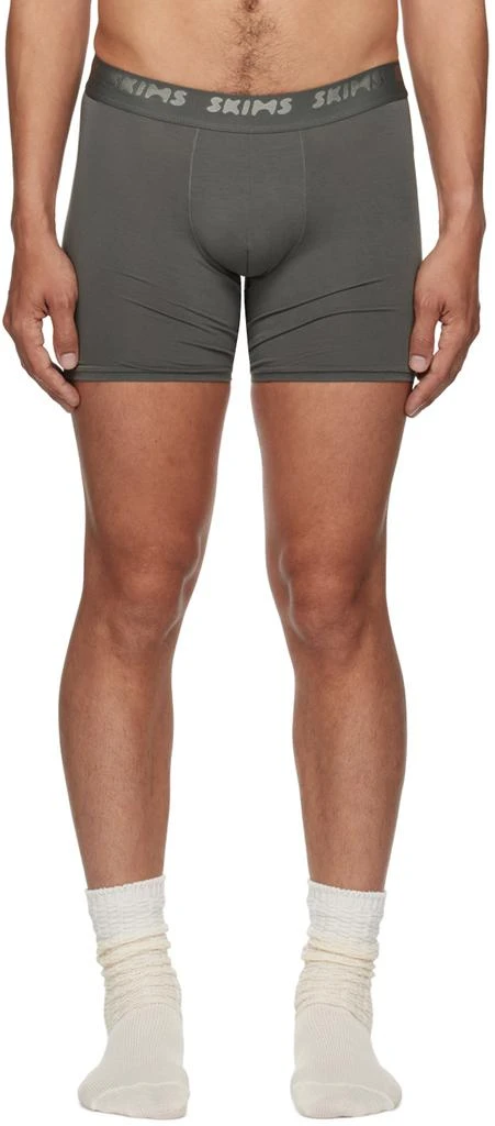 SKIMS Three-Pack Multicolor SKIMS Stretch 5" Boxer Briefs 4