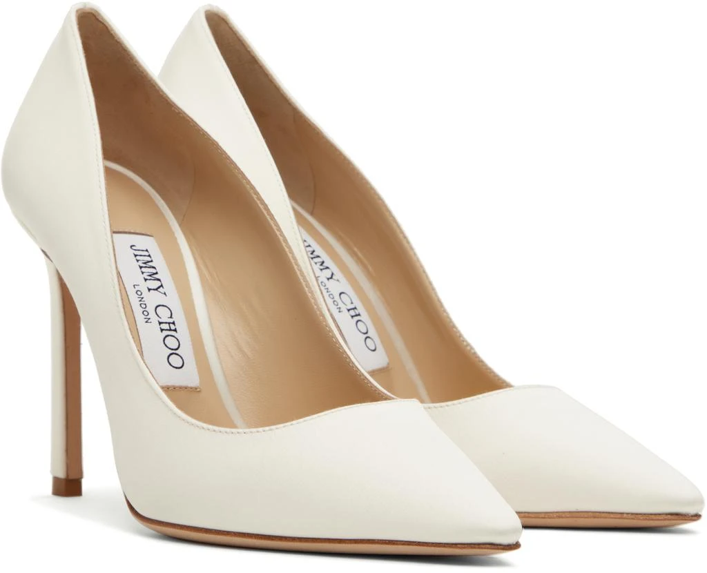 Jimmy Choo White Romy 100 Heels 4