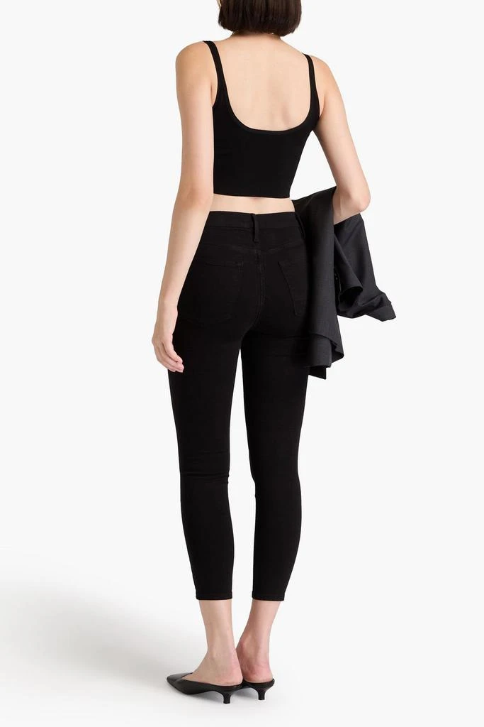 FRAME Ali cropped high-rise skinny jeans 3