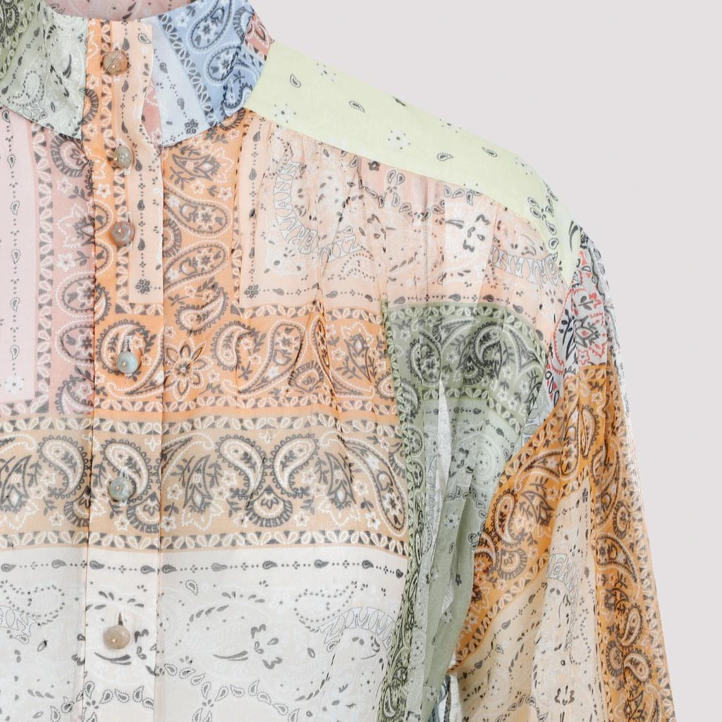 Zimmermann Bandana Print Matchmaker Lantern Cotton-Silk Mini Dress 5