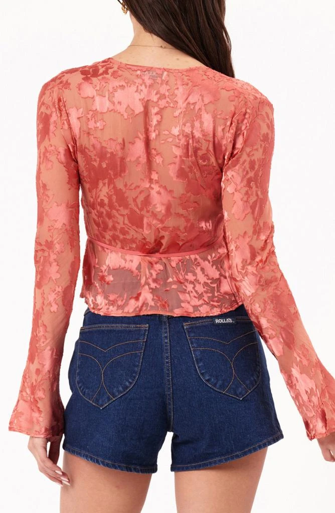 Rolla’s Rodeo Sheer Burnout Wrap Top 3