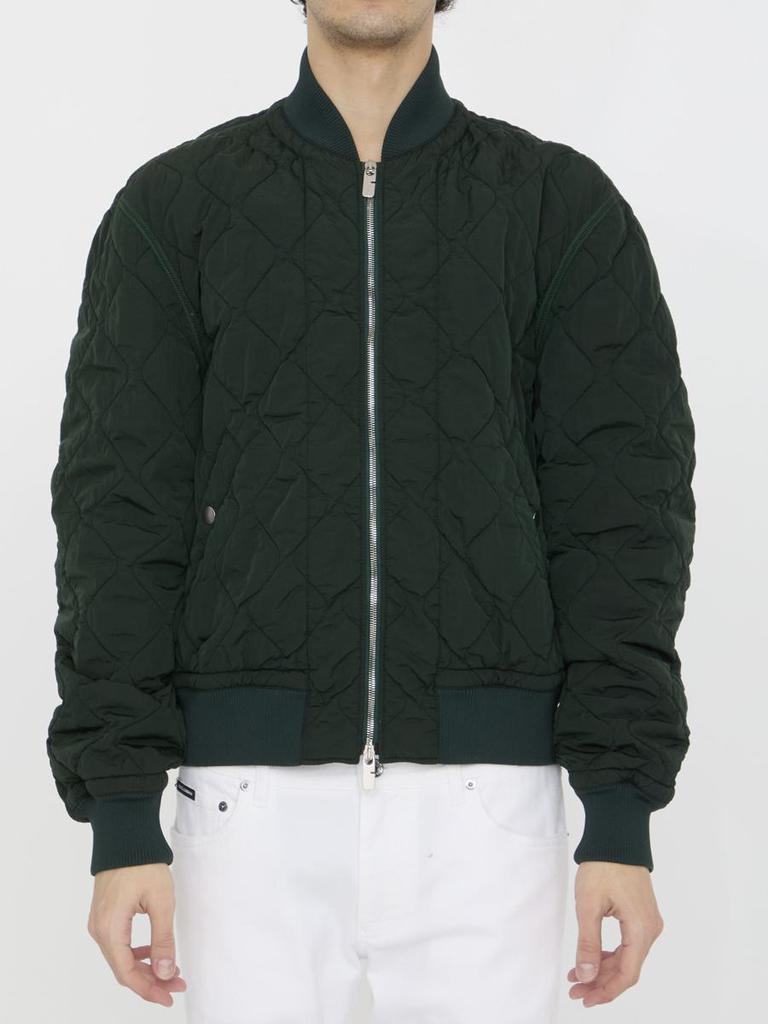 BURBERRY｜JACKETS (quilting nylon boomer jacket (8081118 Burberry Quilted Nylon Jacket | Black | FARFETCH