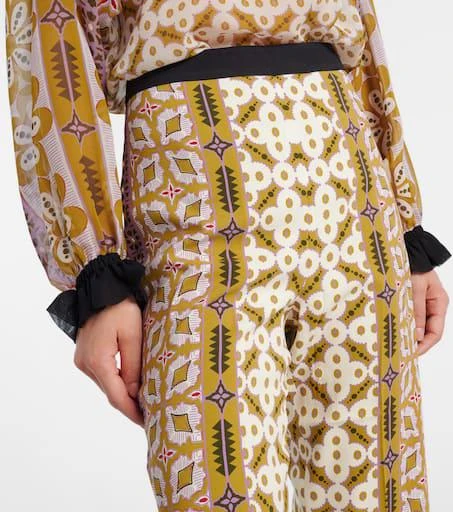 LA DOUBLE J Printed straight pants 4