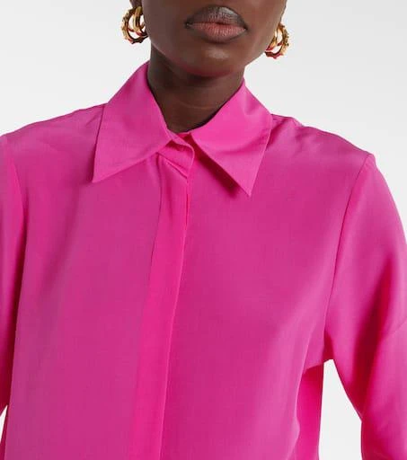 Costarellos Keltie silk crêpe de chine shirt 5