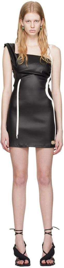 black scuba mini dress Luxe Lifestyle Scuba Mini Dress in Black S / Black