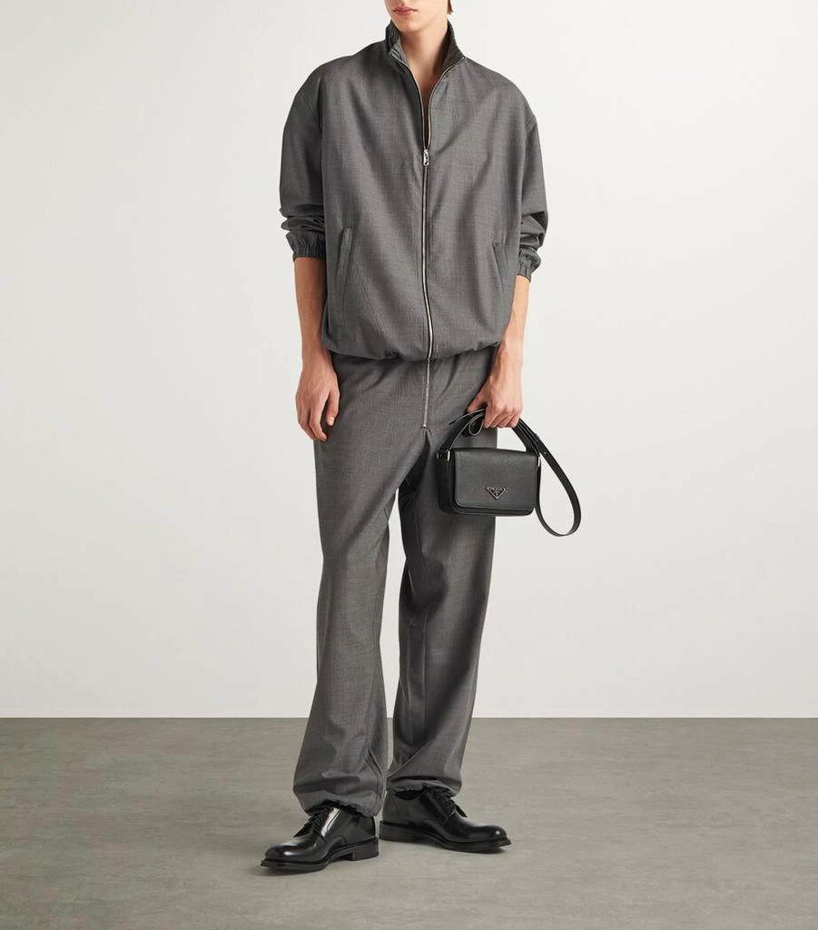 Prada Saffiano Leather Shoulder Bag 2