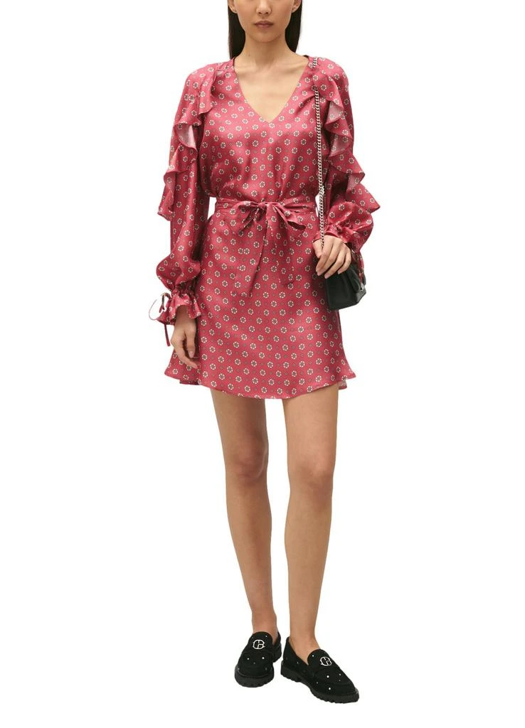 CLAUDIE PIERLOT Printed satin mini dress 5